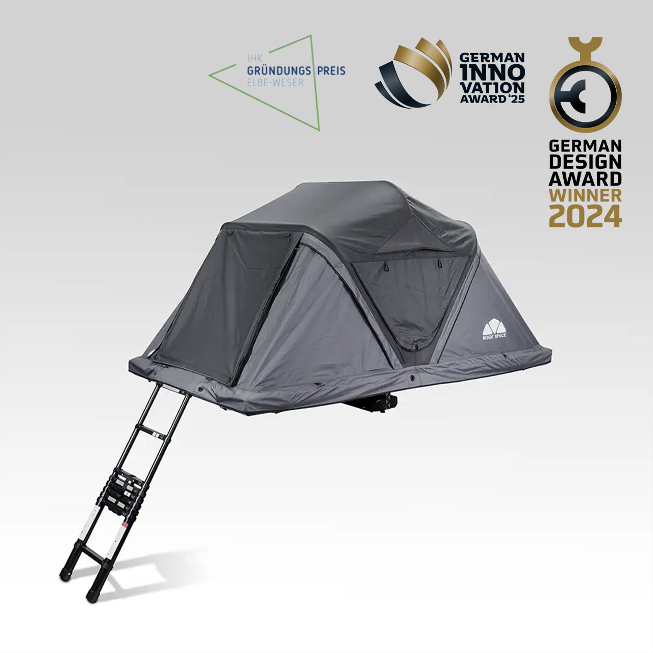 Roof Space 2 (v2)- 67 kg German Engineered Hardshell Rooftop Tent
