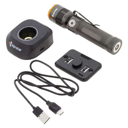 RECHARGEABLE LED TORCH WITH CHARGING STAND 600 LUMENS