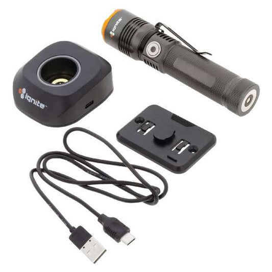 RECHARGEABLE LED TORCH WITH CHARGING STAND 600 LUMENS
