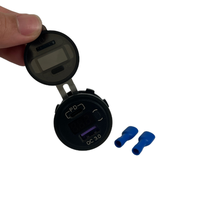 BAINTECH QC3.0 USB SOCKET PLUS USB C PLUS DIGITAL DISPLAY VOLTMETER