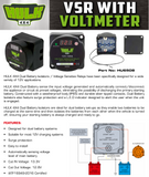 VSR & VOLTMETER  140AMP 12V CUT IN 13.3V CUT OUT 12.8V