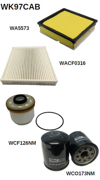Wesfil filter service kit - D-MAX (RSK60C)