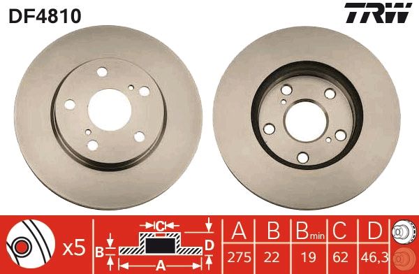 TRW BRAKE DISC