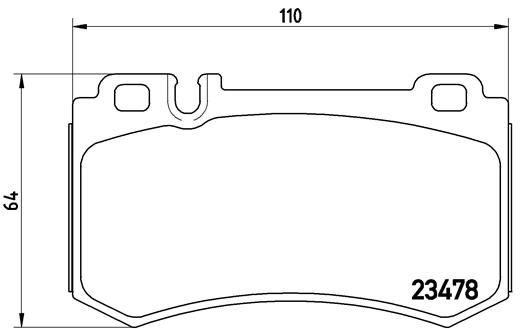 BREMBO BRAKE PAD - MERCEDES BENZ