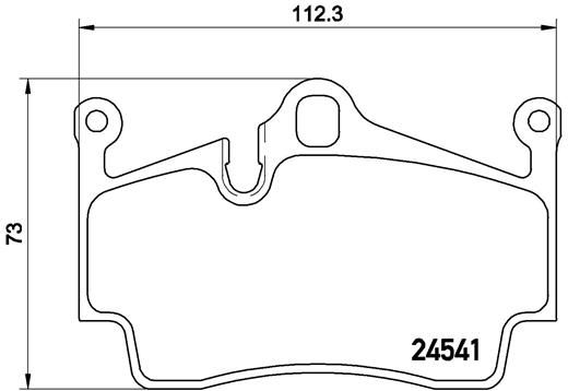 BREMBO BRAKE PAD - PORSCHE