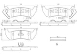 BREMBO BRAKE PAD - FORD REAR