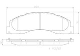 BREMBO BRAKE PAD - FORD FRONT