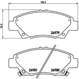 BREMBO BRAKE PAD - HONDA FRONT