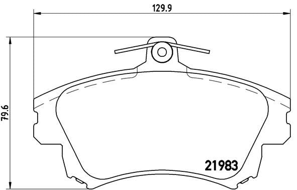 BREMBO BRAKE PAD - MITS/VOLVO FRONT