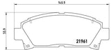 BREMBO BRAKE PAD - NISSAN/TOYOTA FRONT