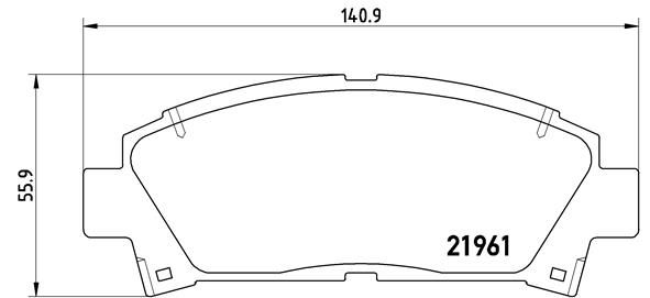 BREMBO BRAKE PAD - NISSAN/TOYOTA FRONT