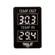 DUAL TEMPERATURE METER OE RPL LATE TOYOTA WHITE LED