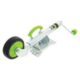 6" STANDARD JOCKEY WHEEL 350kg SOLID RUBBR WHEEL SWIVEL U-BLT