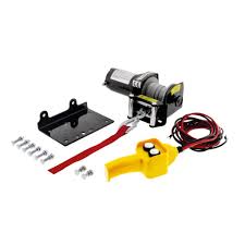 ELECTRIC ATV WINCH 1500lbs 12v STEEL CABLE IP55 RATING