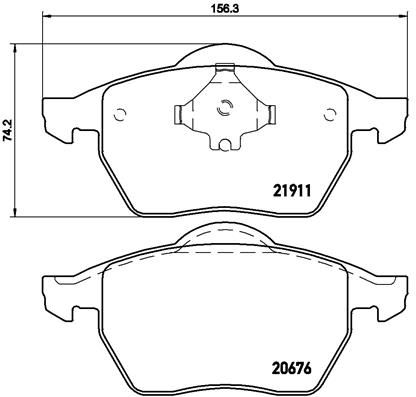 BREMBO BRAKE PAD - FRONT