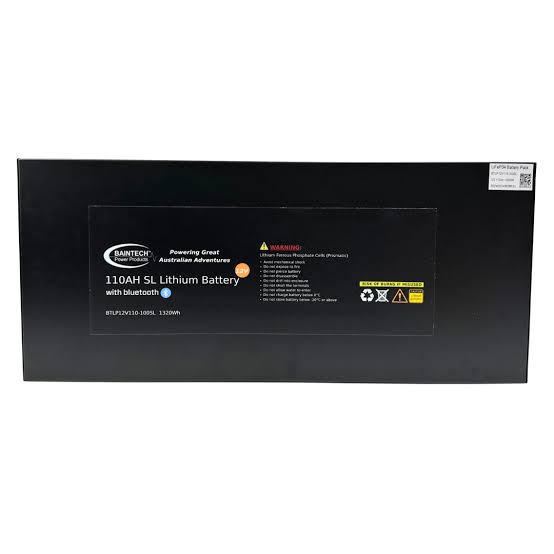 110AH Slimline 12.8V Baintech Lithium Battery
