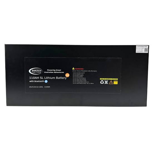 110AH Slimline 12.8V Baintech Lithium Battery