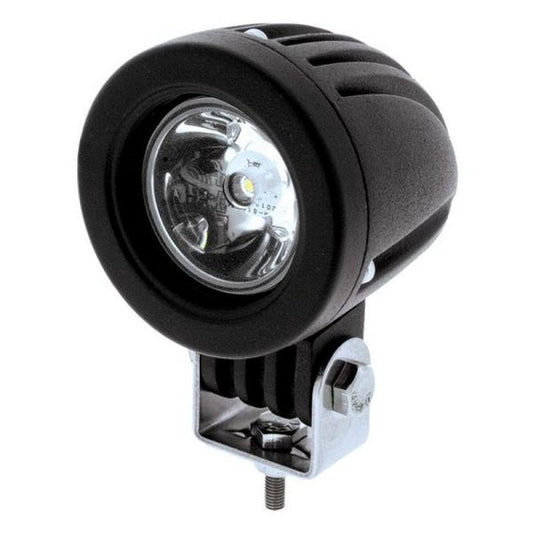 LED ROUND WORKLAMP SPOT BEAM 9 - 36V 10W 1 LED BLACK HSNG