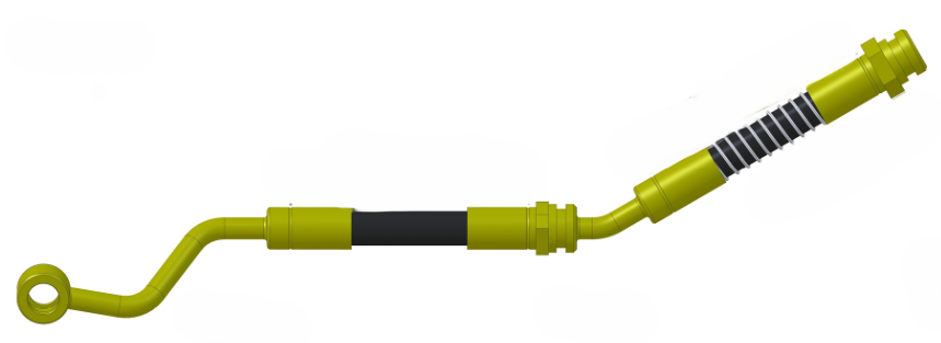 braided brake hose kit - FORD RANGER PX3 2018 onwards 4X4 (excluding raptor)