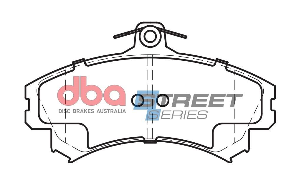 DBA SS STREET SERIES BRAKE PADS [ Mitsubishi/Proton/Smart & Volvo 20012014 F ]