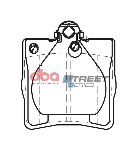 DBA SS STREET SERIES BRAKE PADS [ Chrysler & Mercedes 1996-2014 R ]