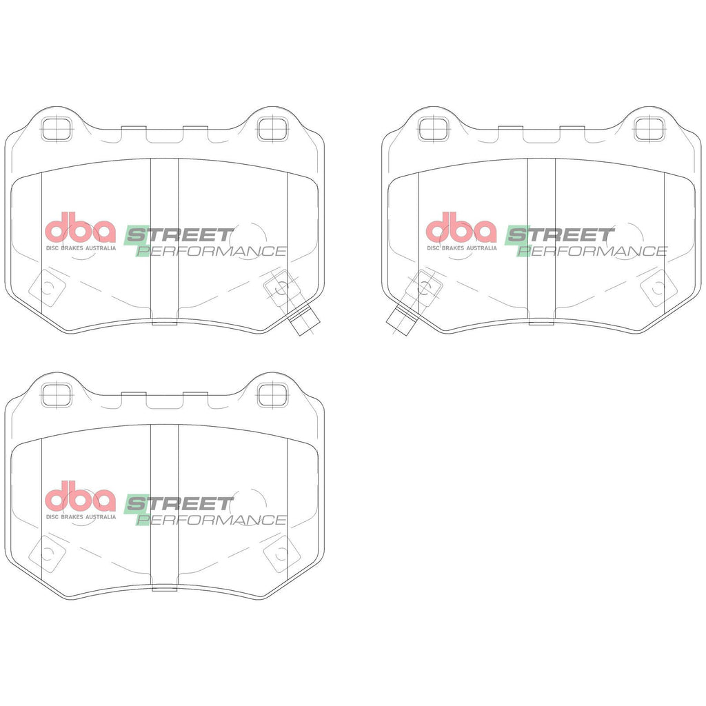 DBA SP STREET PERFORMANCE BRAKE PADS [ Subaru WRX Sti 2018 - On R ]