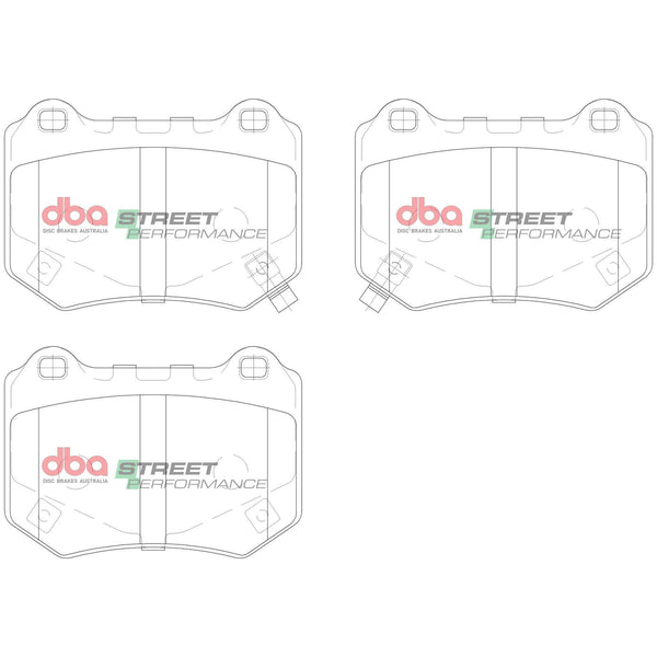 DBA SP STREET PERFORMANCE BRAKE PADS [ Subaru WRX Sti 2018 - On R ]