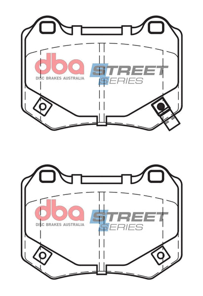 DBA SS STREET SERIES BRAKE PADS [ Subaru WRX Sti 2018 - On R ]