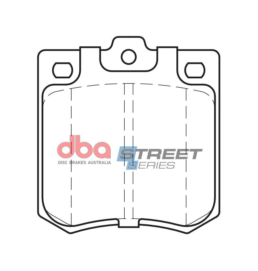 DBA SS STREET SERIES BRAKE PADS [ Chrysler Galant / Mazda R100 / Holden Gemini 1975 - 1985 F ]