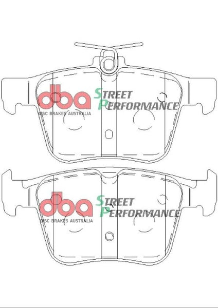 DBA SS STREET SERIES BRAKE PADS [ VW Golf MK7 R ]