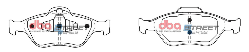 DBA SS STREET SERIES BRAKE PADS [ Ford Fiesta & Mazda 2 2004-2014 F ]